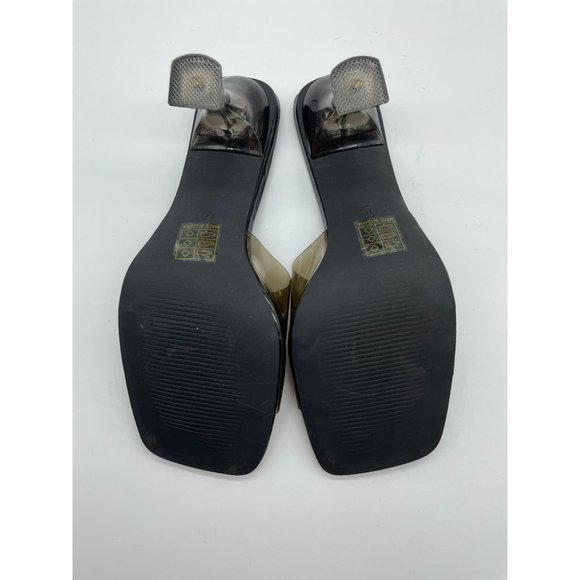 Superdown Jacey Heel Sandal in Black 8 Square Toe - Picture 5 of 9